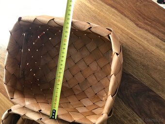 Dřevěné košíky s uchy 3ks - 11