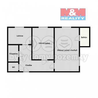 Pronájem bytu 3+kk, 78 m², Liběchov, ul. Pražská - 11