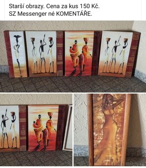 Staré obrazy viz fota. Ceny a rozměry viz fota. - 11