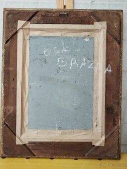 obraz DÍVKA S KONĚM, akt, olej, Oskar Brázda - 11