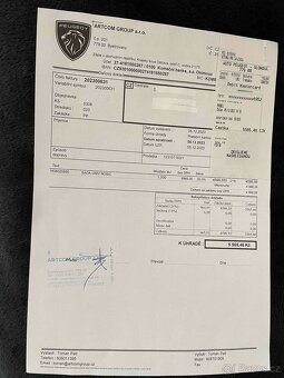 Peugeot 208 rok 2023 Sada 2 příčných střešních tyčí hliník - 11