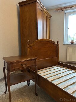 Antik ložnice SELVA, perfektní stav, masiv, 2 skříně - 11