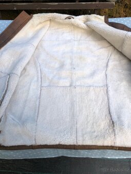 Army Letecká kožená bunda s kožíškem - 11