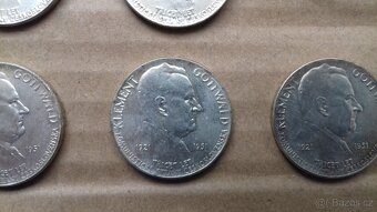 Stříbrné pamětní výroční mince 100 Kčs Stalin Gottwald Únor - 11