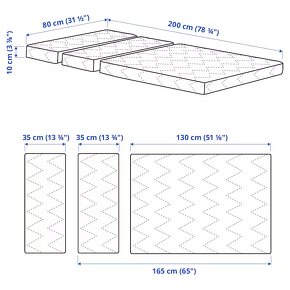 Postel a skříň BUSUNGE IKEA - 11