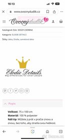 Elodie Details sametová deka shearling 75x100cm - 11