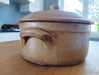 VINTAGE KAMENINOVÝ HRNEC GRÉS & POTIERS DIGOIN Z FRANCIE - 11