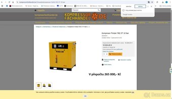 Šroubový kompresor FIRST AIR – FAS 37 - 11