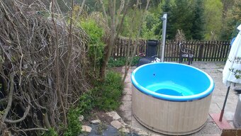 Prodám koupací sud ,finskavana. sklolaminatova vložka 180 cm - 11