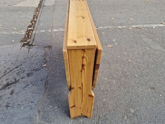 Stůl Jídelní Dřevo Rozkládací 18x90 výška 74/90x134 cm - 11