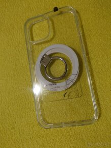 Zesílený průhledný magnetický obal na iPhone 14 - 11