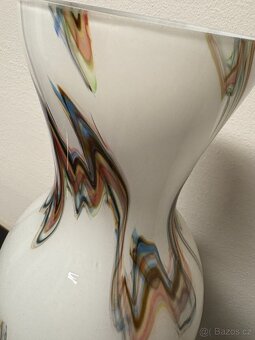Autorské sklo - velká váza - 11