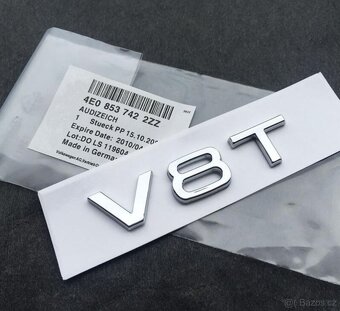 Napis logo AUDI V6T V8T oznaceni na blatnik - 11