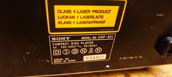 Hifi CD přehrávač Sony CDP-990(1990-91),čti popis - 11