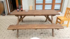 Zahradní posezení , pivní set , lavice , masiv ,stohovatelný - 11