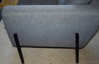 Křeslo IKEA KOARP potah Gunnared šedá, robustní a stabilní - 11