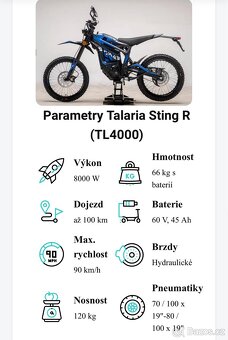 Talaria Sting R 8 kW 2024 homologace 194 km - 11
