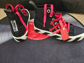 OFF-WHITE Vulcanized Canavas Blac Red (Virgil Abloh) NOVÉ - 11