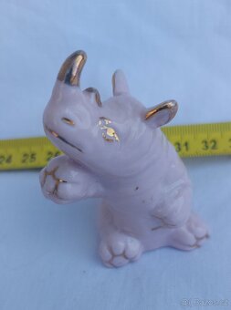 zvířátka z růžového porcelánu, figurky - 11