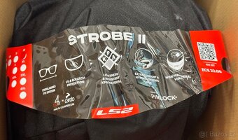 Vyklápěcí přilba LS2 Strobe II bílá lesklá, dámská M, záruka - 11