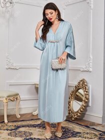 Shein společenské dlouhé šaty Abaya - 11