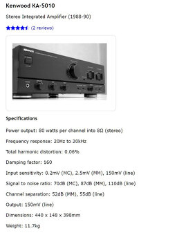 KENWOOD KA-5010 Stereo Integrated Amplifier - 11