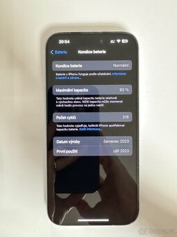 iPhone 15 128 gb modrý, jako nový - 11