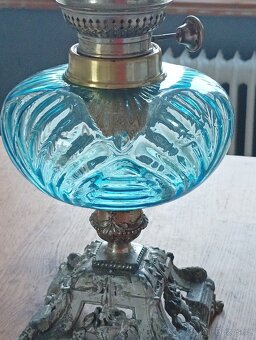 SECESE/ART NOUVEAU STAROŽITNÁ PETROLEJKA HASAG, FRANCIE 1900 - 11