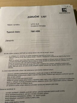 Prodám eliptický trenažer KETTLER - 11