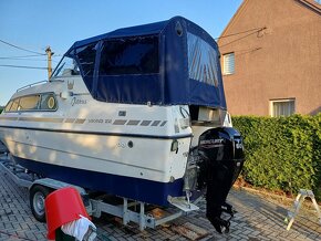 Kajutová loď Viking 22 6,7x2,4m   motor150mth  vozík  2,7t - 11