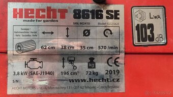 Multistroj  Hecht 8616 SE (kartáč, shrnovač, sněhová fréza) - 11
