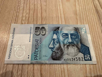 Slovenské bankovky (5000, 1000, 500, 200, 100, 50, 20 ) - 11