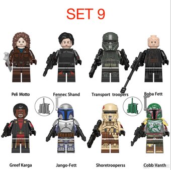 Rôzne figúrky Star Wars 2 (8ks) typ lego - nové - 11