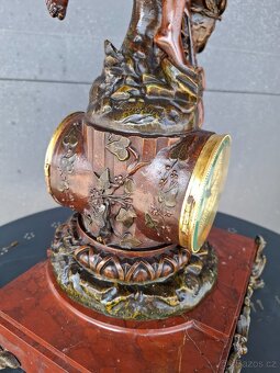 Starožitné francouzské figurální hodiny - 11