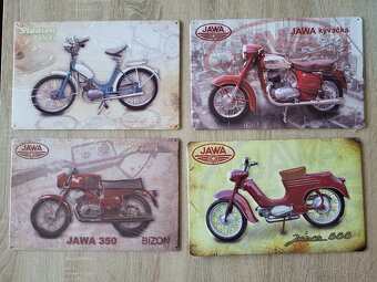 Retro plechové cedule JAWA - 11
