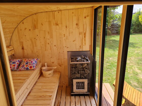 Venkovní finská panoramatická sauna Horizont M5 - 11