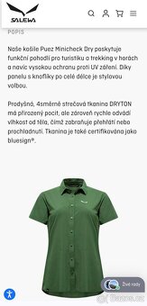 Salewa dámská sportovní košile vel. M - 11