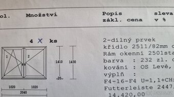 Prodám plastová okna - použitá - 11