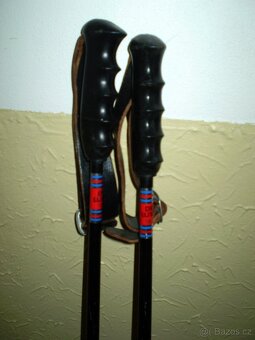 Retro lyžařské duralové hůlky - 11