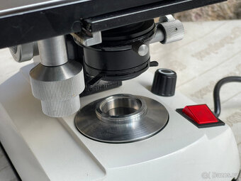 Vzácný vintažní laboratořní Mikroskop Steindorf-Berlin binok - 11
