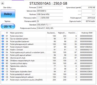 SATA 3,5" disky, odzkoušené, uvedená cena je za vše - 11