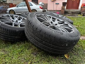 350Z - alu sada R18, ZÁNOVNÍ pneu Conti, podložky - 11