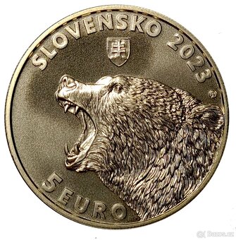 5 euro Slovensko pam. mince s motivy zvířat 2021 - 2023 UNC - 11