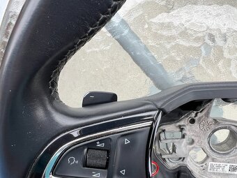 Originál multifunkční volant tříramenný kožený Škoda s pádly - 11