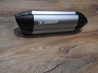 Laděný výfuk Mivv Titanium stříbrný/carbon Nový - 11