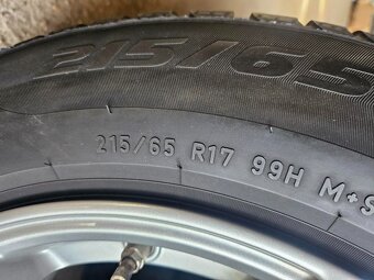 Zimní sada 7,5x17 ET 45, 5x108 mm, Pirelli 215/65/17, 7-8 mm - 11