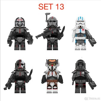 Rôzne figúrky Star Wars 3 (8ks) typ lego - nové - 11