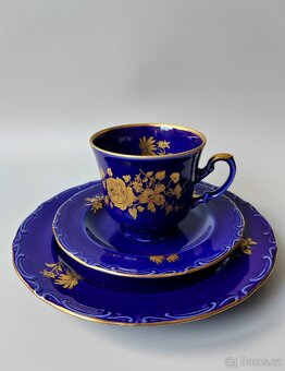 Porcelánový čajový sady Echt Kobalt Vohenstrauss Seltmann - 11