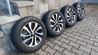 Alu kola originál 5x100 r15 vw Polo letní pneu - 11