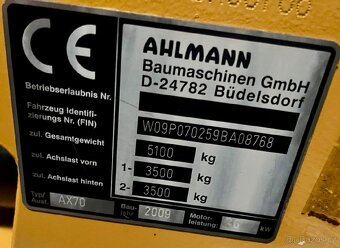 Kloubový nakladač Ahlmann AX70 - 11